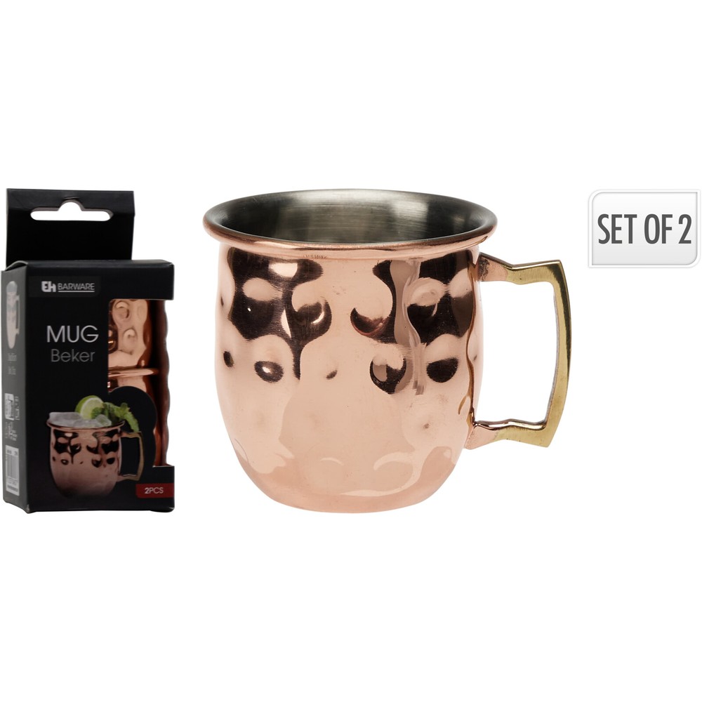 Moscow Mule Krus Kobber/Guld (5 x Ø 5 cm) | Drinks Krus - Temashop