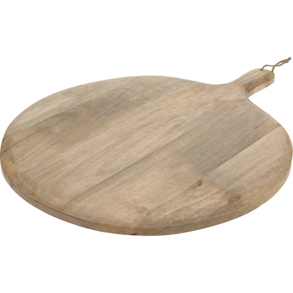 Rundt Serveringsbræt I Træ (60 x 46,5 x 4 cm) - Temashop