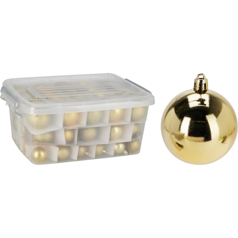 Julekugle Kasse Guld