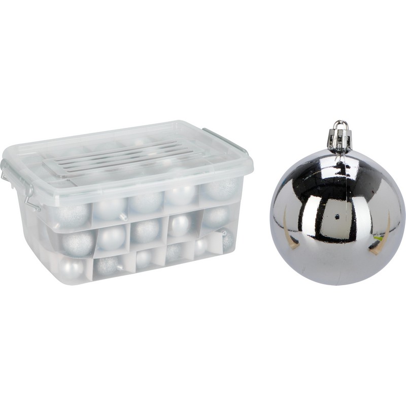 Julekugle Kasse Sølv