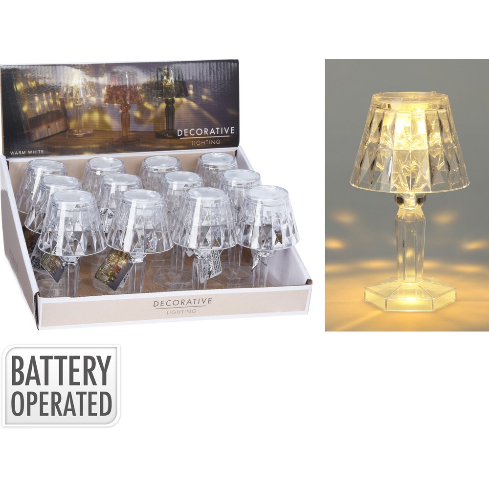 Klar Mini LED Bordlampe - 1 stk (6,6 x 6,6 x 11,8 cm) - Temashop