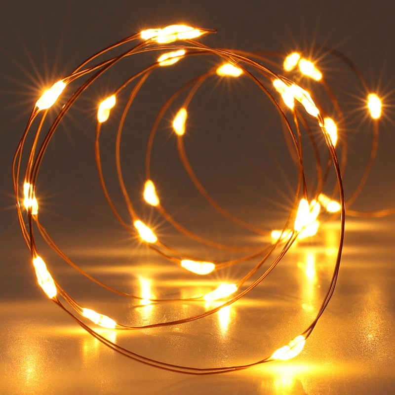 LED Kobbertråd Lyskæde