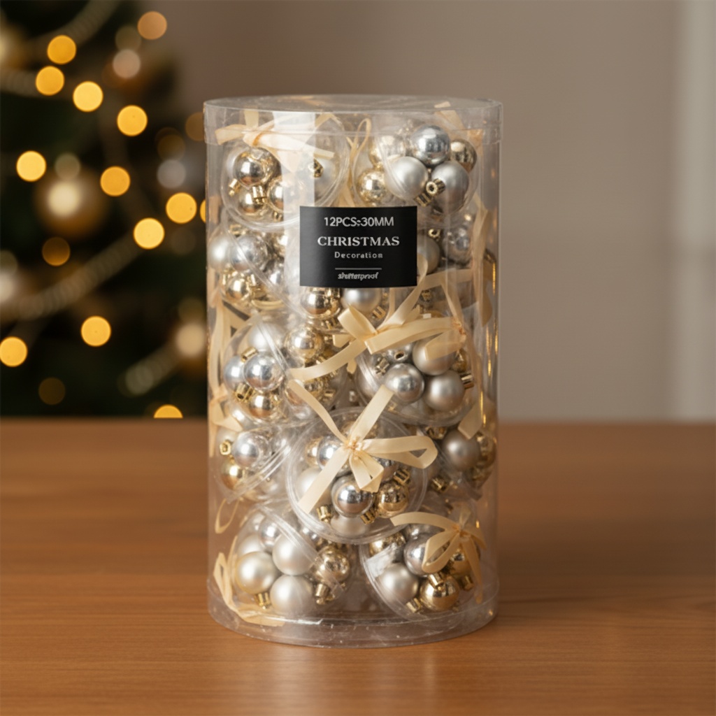 Mini Julekugler I Julekugle Champagne