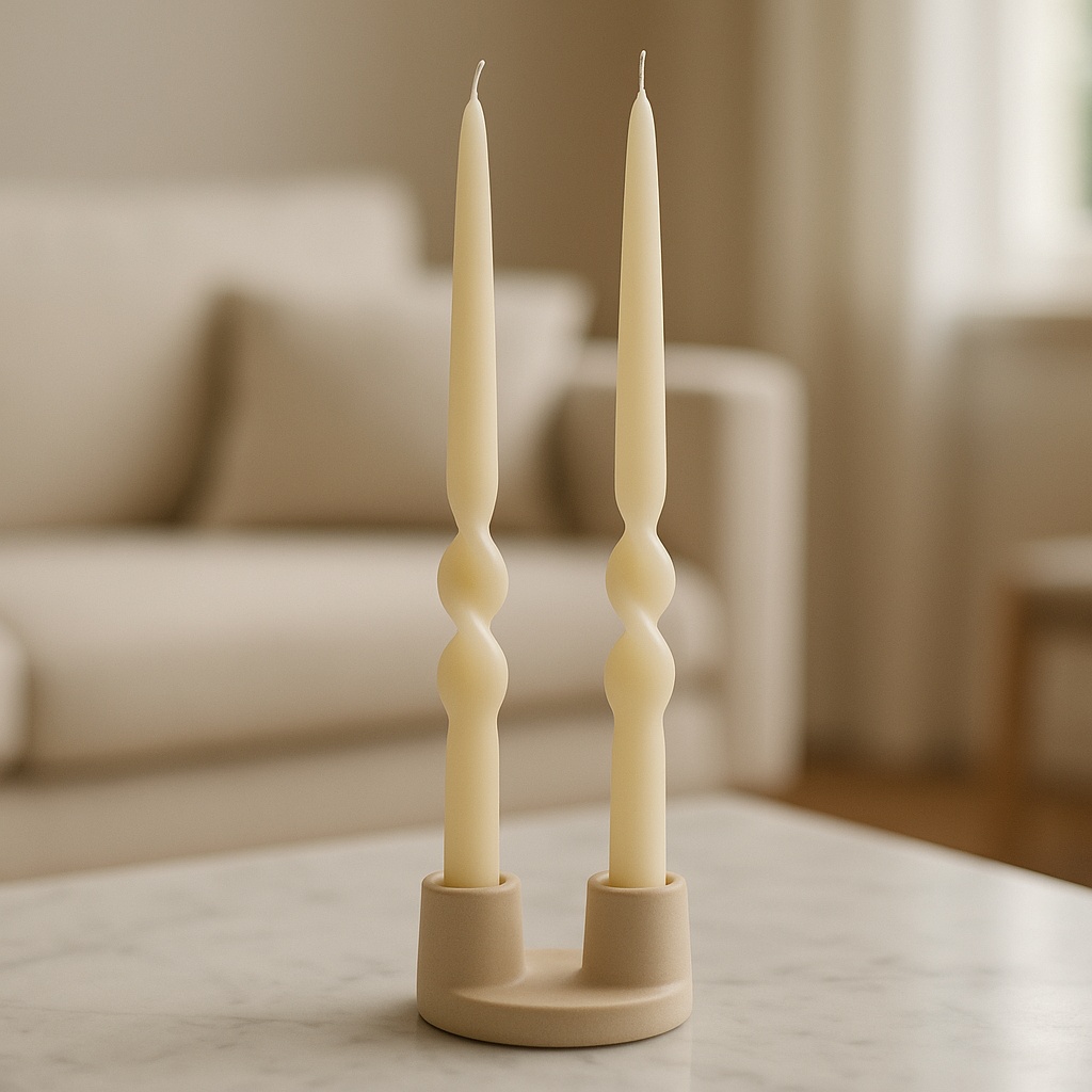 Snoede Lys Beige - 2 stk (2,5 x 23 cm) - Temashop