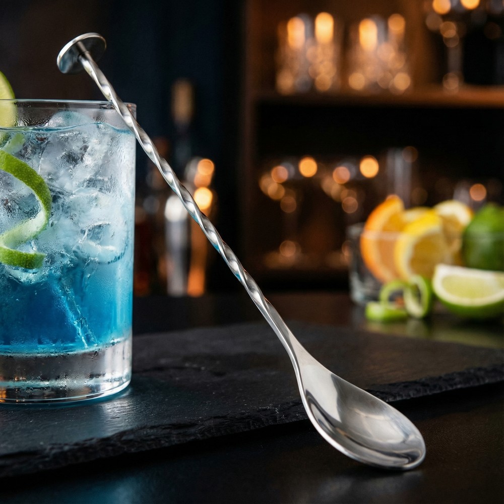 Cocktail Ske Rustfri Stål - 1 stk (28 x 3,5 cm) - Temashop