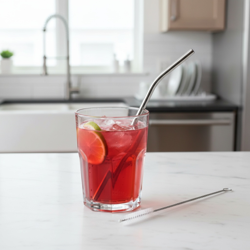 Metalsugerør Med Børste