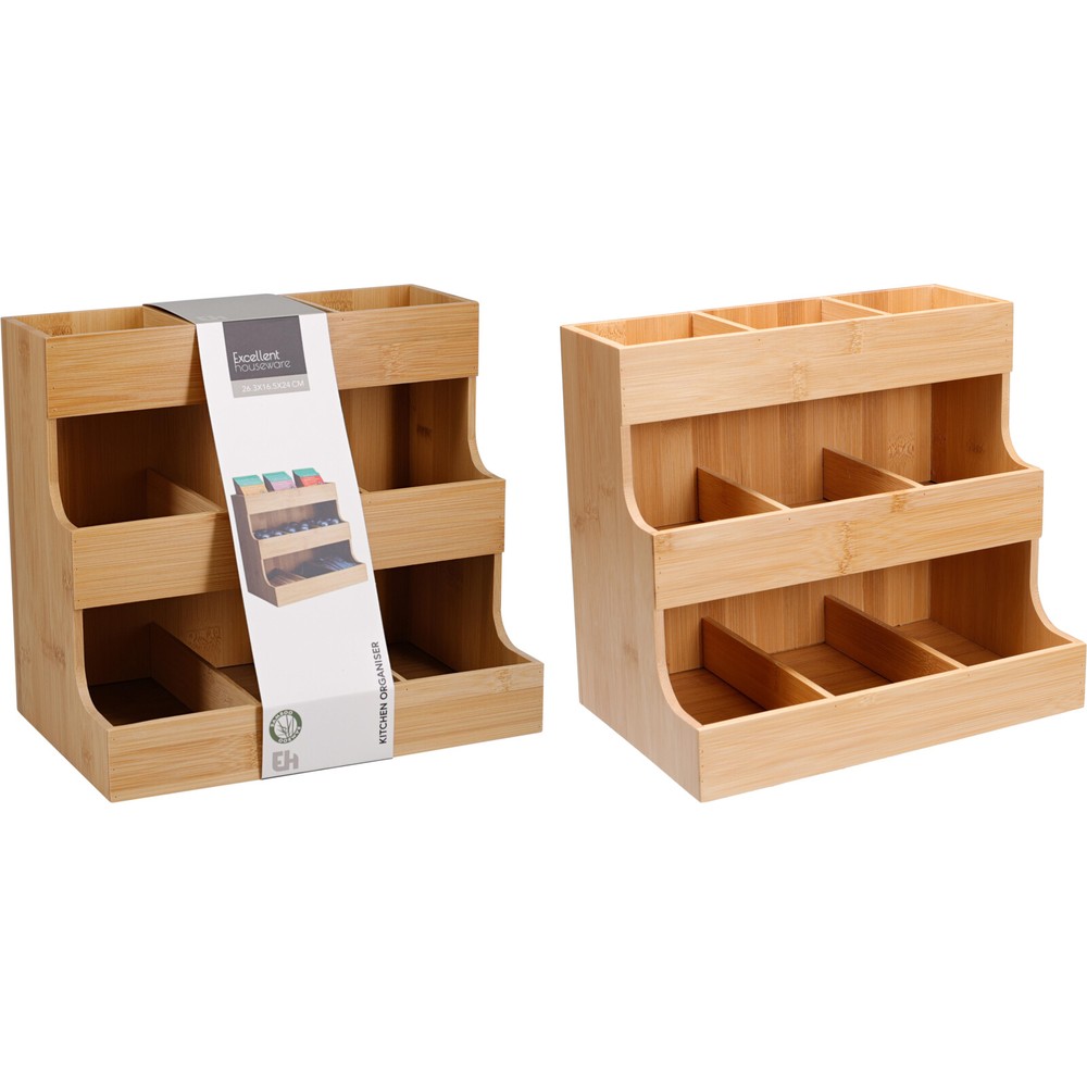 Køkkenorganizer Bambus (263 x 165 x 24 cm) - Temashop