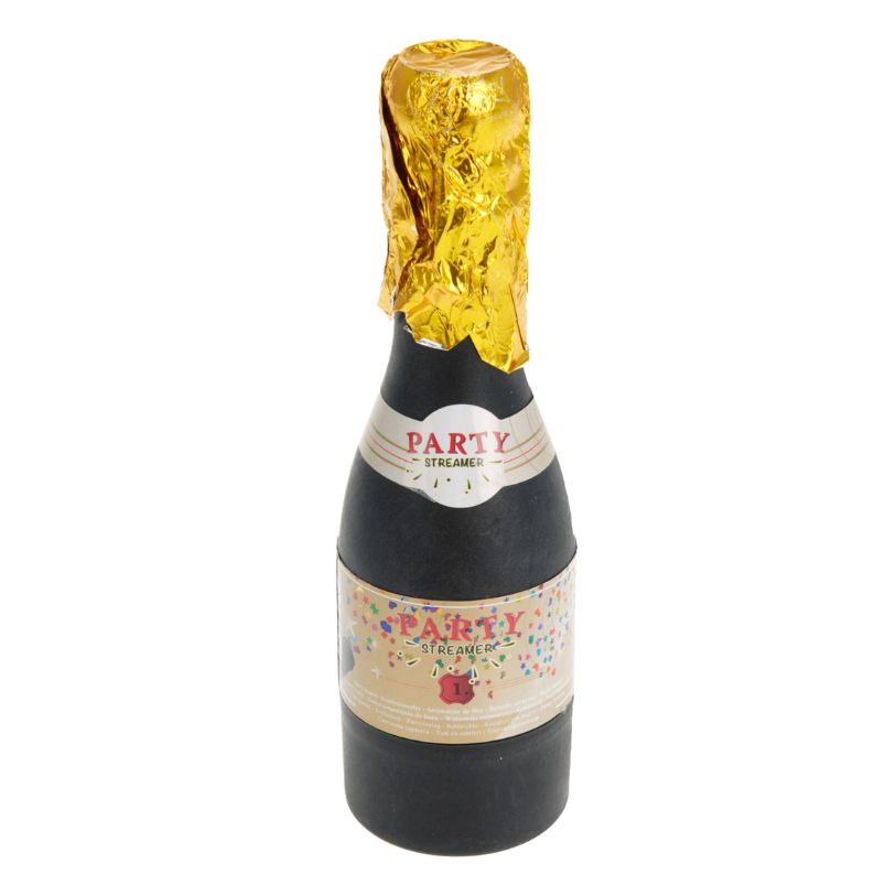 Konfetti Champagneflaske Streamer