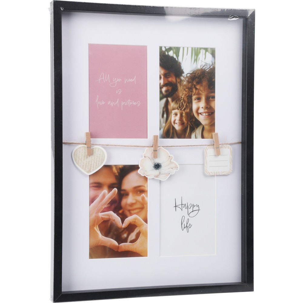 Hjerte Fotoramme - 1 stk (31,3 x 2,7 x 43,5 cm) | Kærlighed Ramme - Temashop