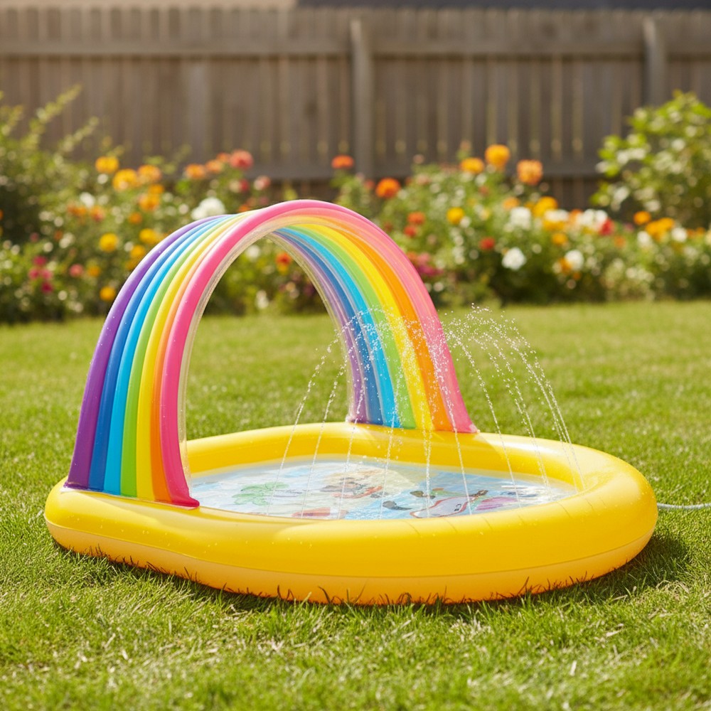 Regnbue Spray Badebassin