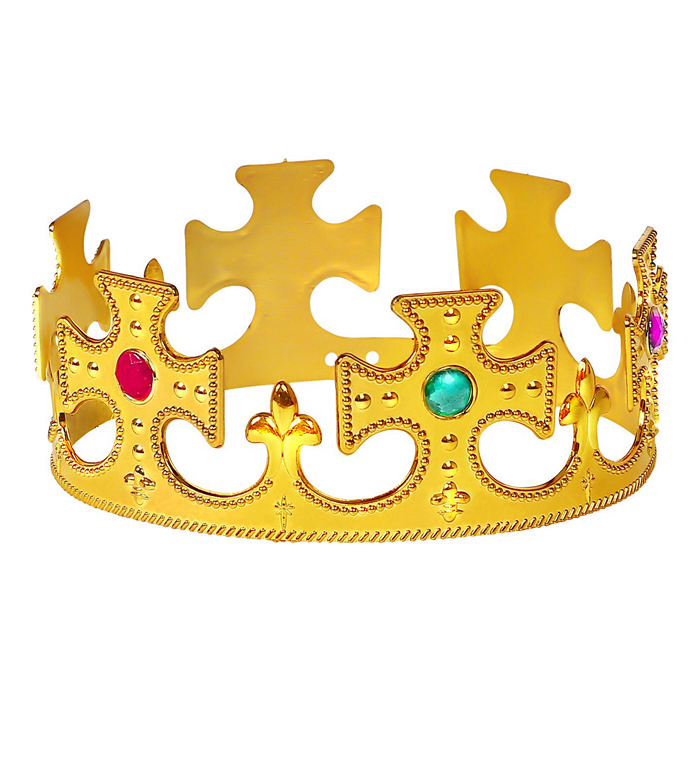 Kongekrone Guld | Konge Hat / Hue / Hjelm - Hovedtilbehør - Temashop