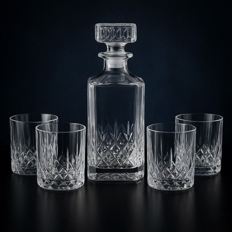 Whisky Karaffel & Glas - 5 dele (900 ml) - Temashop