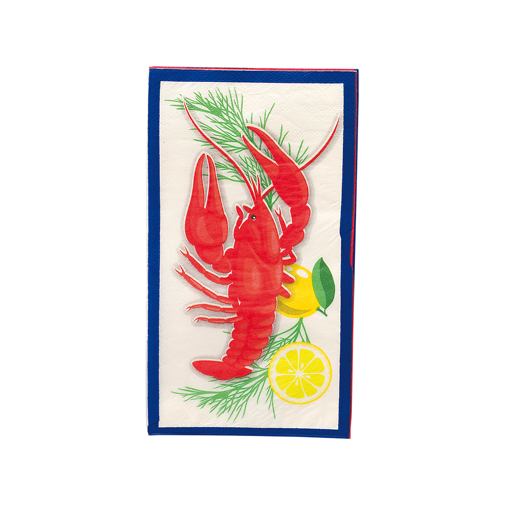 Krebsegilde Servietter - 20 stk (22 x 40 cm) | Krebsegilde Servietter - Temashop