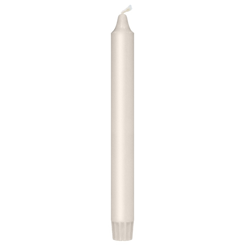 Kronelys Elfenben - 8 stk (2,3 x 24cm ) - Temashop
