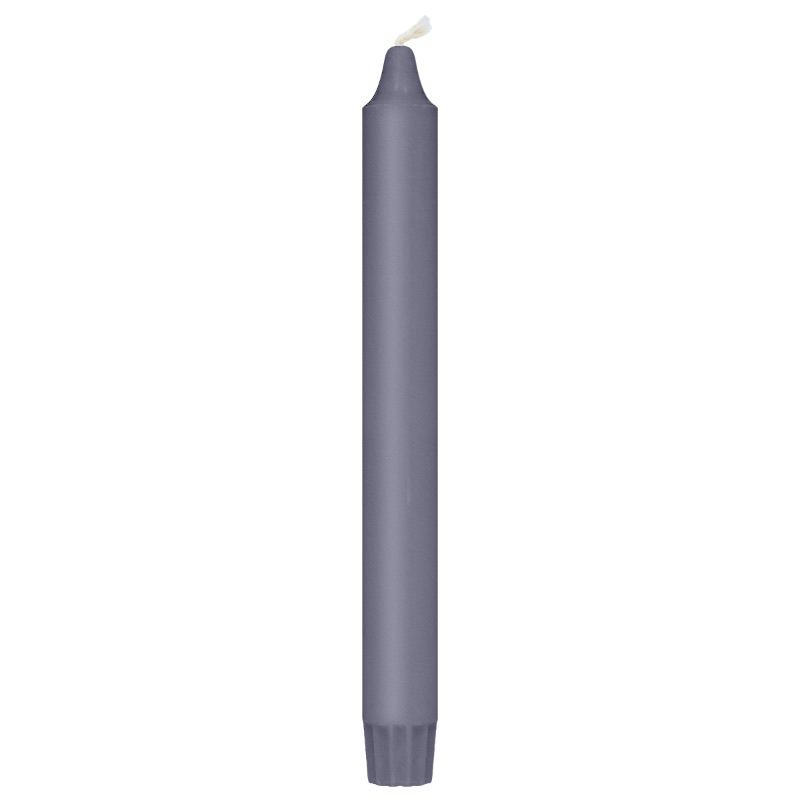 Kronelys Grå - 8 stk (2,3 x 24 cm ) - Temashop