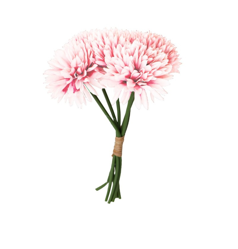 Kunstig Dahlia Buket Lyserød - 1 stk (26 cm) | Blomst Kunstige blomster - Temashop