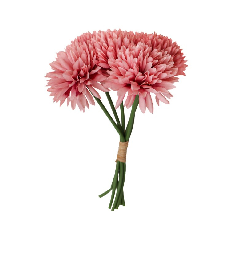 Kunstig Dahlia Buket Pink - 1 stk (26 cm) | Blomst Kunstige blomster - Temashop