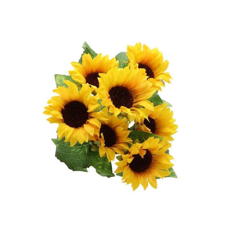Kunstig Solsikke Buket - 7 stk (34 cm) | Blomst Kunstige blomster - Temashop