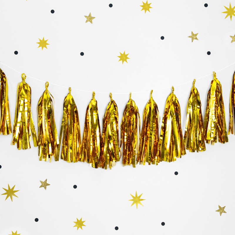 Kvast Guirlande Guld