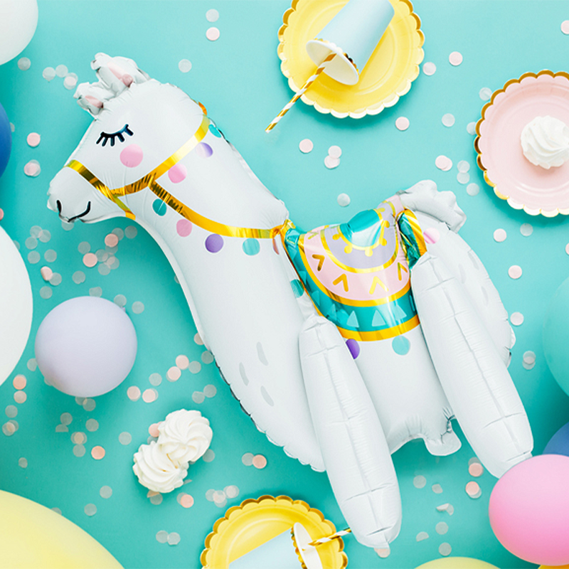 Lama Folieballon - 1 stk (39 x 61 cm) | Lama Folieballoner - Temashop