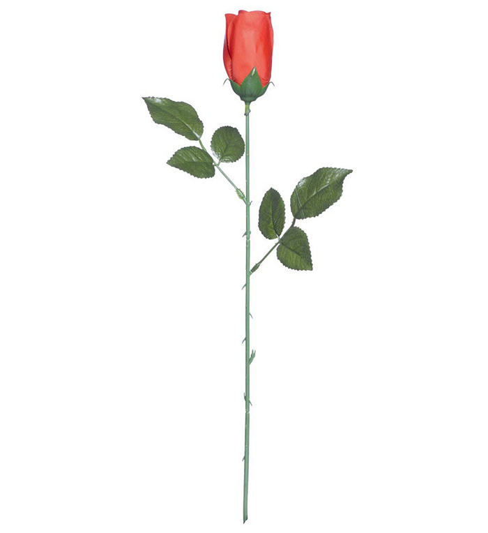 Lang rød rose (44 cm) | Flamenco Kunstige blomster - Stof & DIY - Temashop