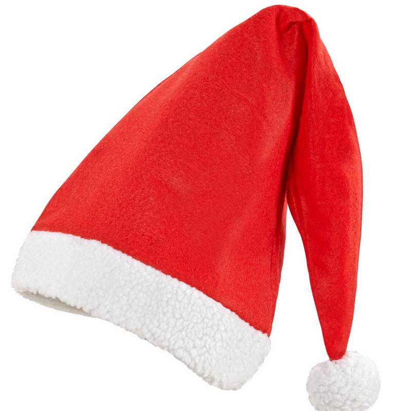 Lang Santa Claus Nissehue | Julemand Hat / Hue / Hjelm - Hovedtilbehør - Temashop