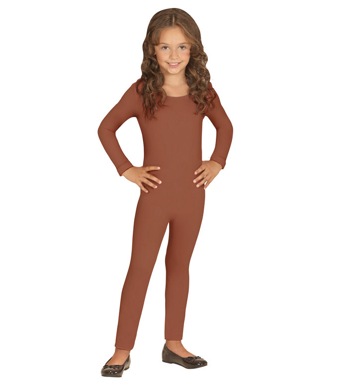 Langærmet Børneheldragt Brun | Kostume - Kostume - Temashop