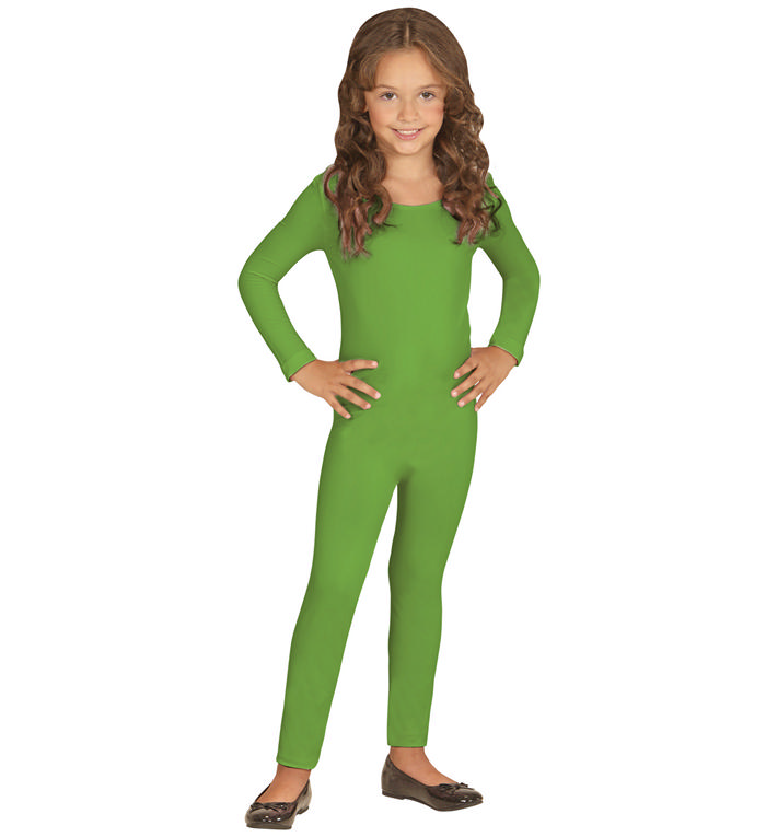 Langærmet Heldragt Barn Grøn | Grønt tema Kostume - Kostume - Temashop