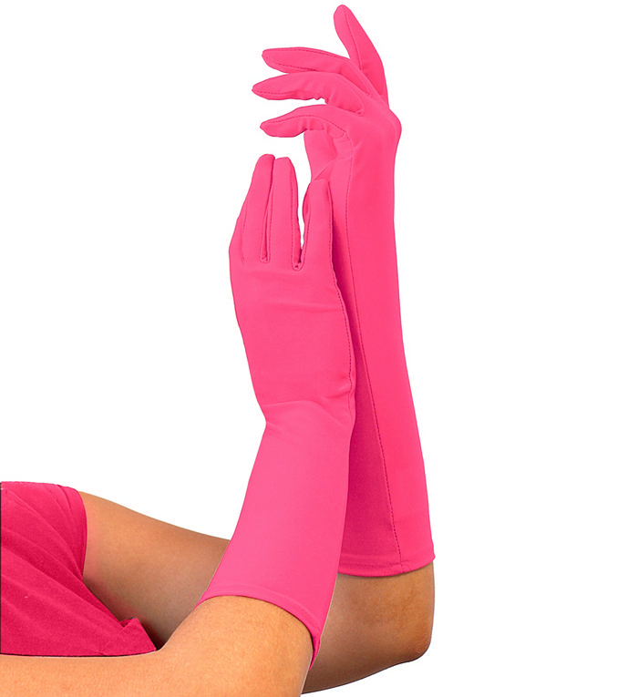 Lange Handsker Neonpink | 80'erne Totally Handsker - Beklædning - Temashop