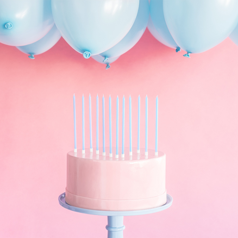 Lange Kagelys Lyseblå