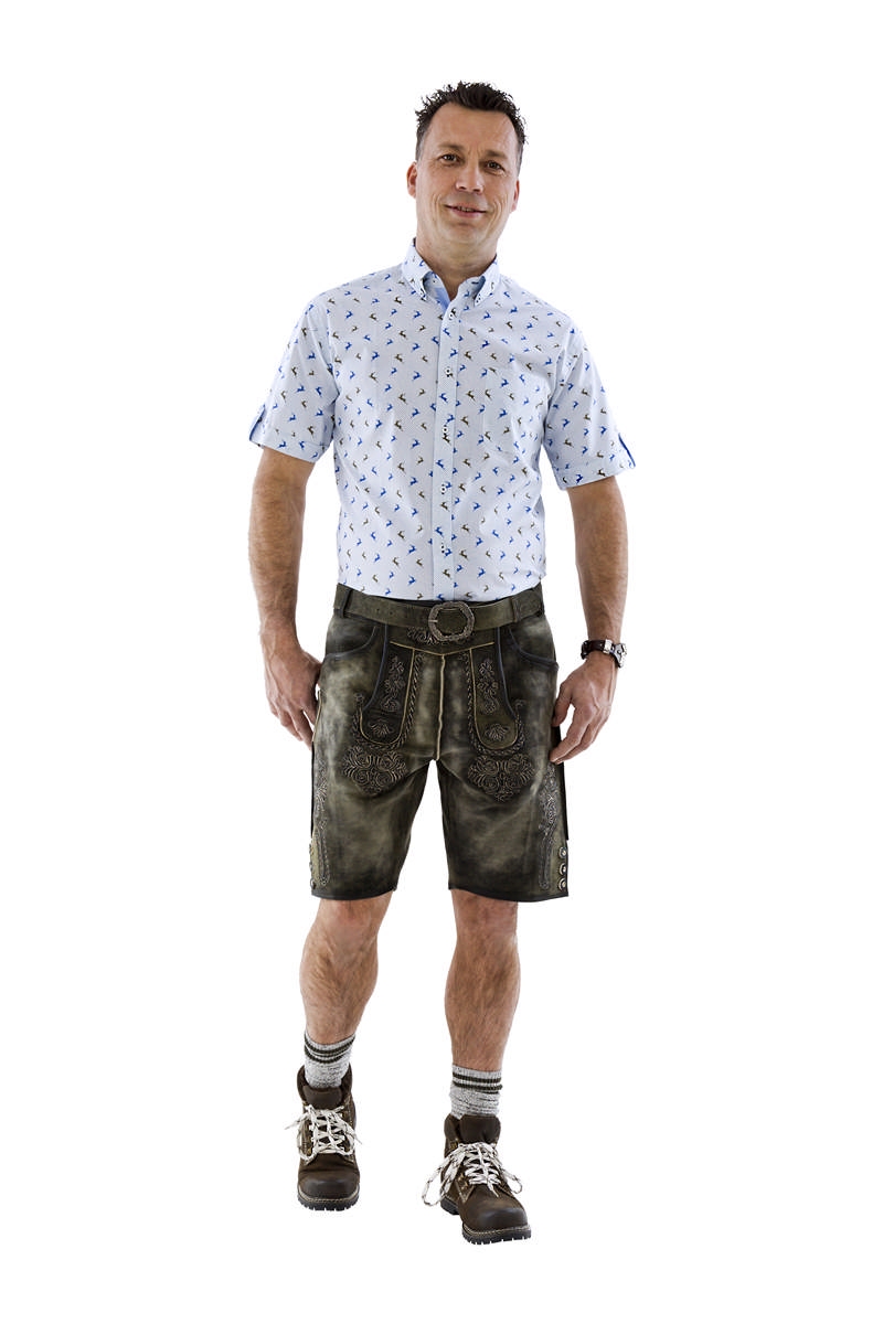 Lederhosen Bavarian Retro - Anledninger kostume til voksne i størrelserne XL-5XL | Oktoberfest kostume til mænd - Temashop