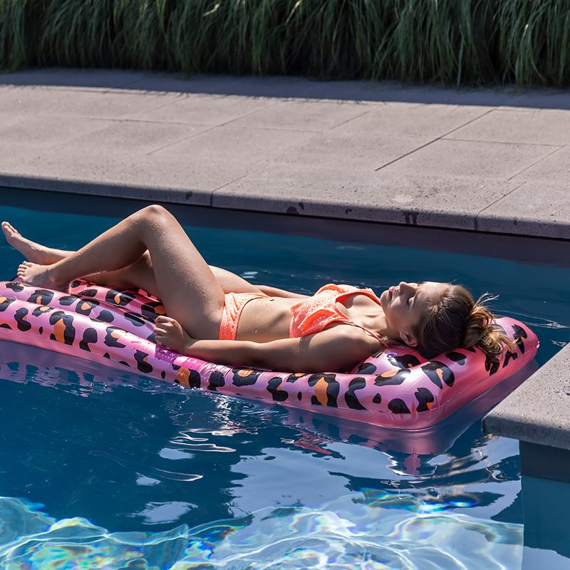 Leopard Bademadras Pink (177 x 67 x 19 cm) | Leopard Vand Udstyr - Temashop