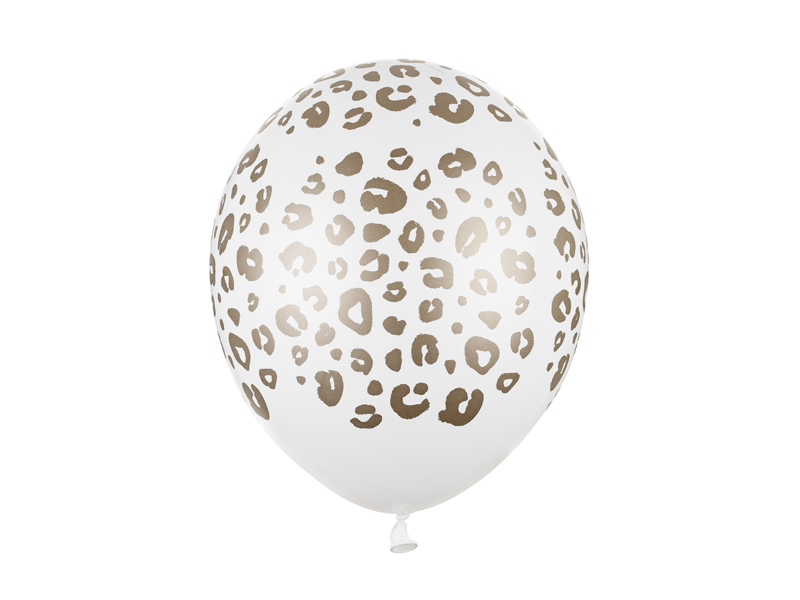 Leopard Balloner Pastel Hvid