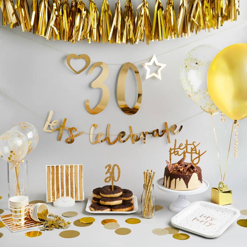 Let's Celebrate Guirlande DIY Guld