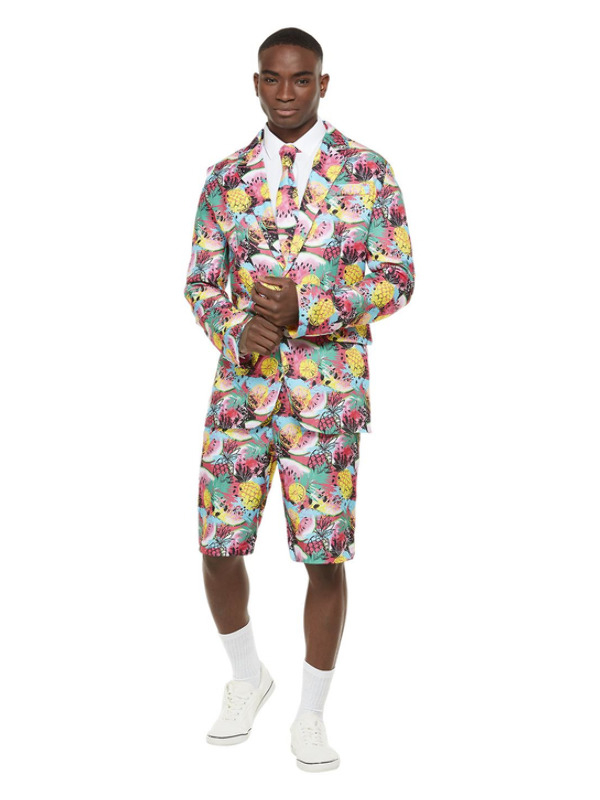 Let's Get Fruity Vandmelon Jakkesæt - Sjov kostume til voksne i størrelserne M-XL | Mad kostume til mænd - Temashop