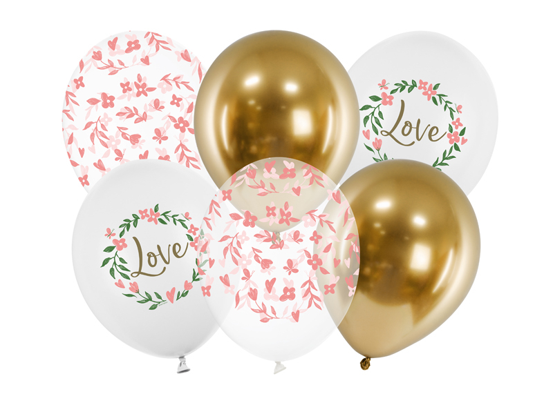 Love Ballon Mix - 6 stk (30 cm) - Temashop