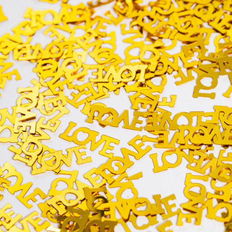 Love Konfetti Guld - 1 pose (14 g) - Temashop