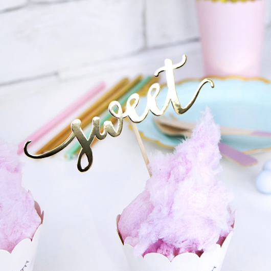 Love Madpinde Guld - 6 stk (13 cm) - Temashop
