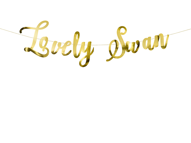 Lovely Swan Guirlande Guld