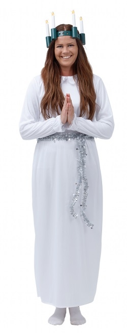 Lucia Pige Kostume - Jul kostume til voksne i størrelserne 134-164 | Lucia kostume til kvinder - Temashop