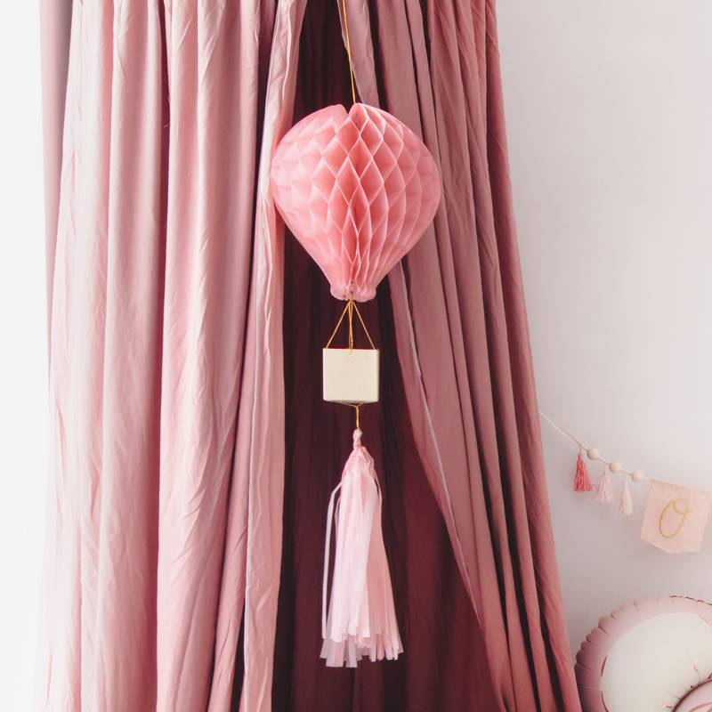 Luftballon Honeycomb Lyserød - 1 stk (70 cm) | Himmel Honeycomb-figur - Temashop