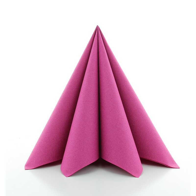 Luksus Servietter Cerise - 12 stk (40 x 40 cm) | Pink tema Servietter - Temashop