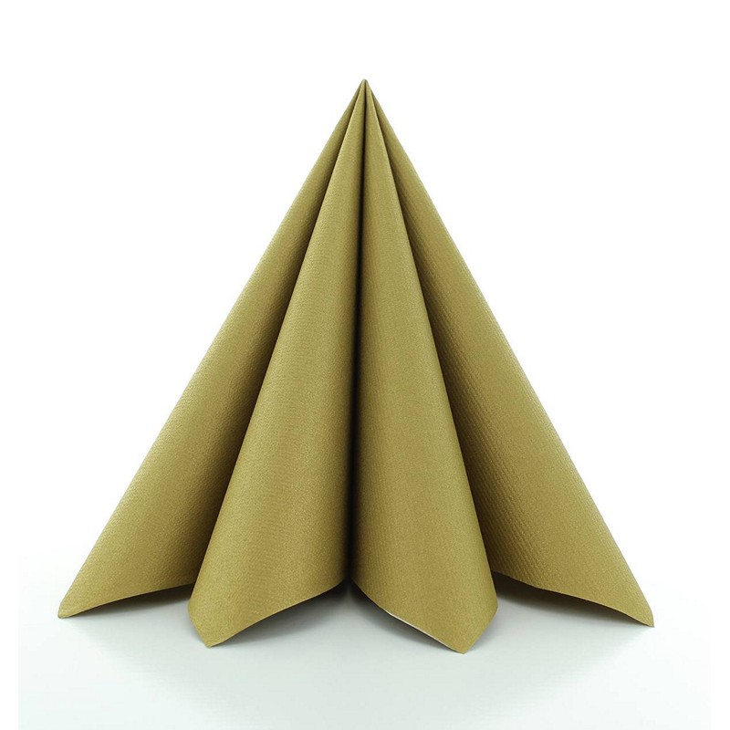 Luksus Servietter Guld - 12 stk (40 x 40 cm) | Guld tema Servietter - Temashop