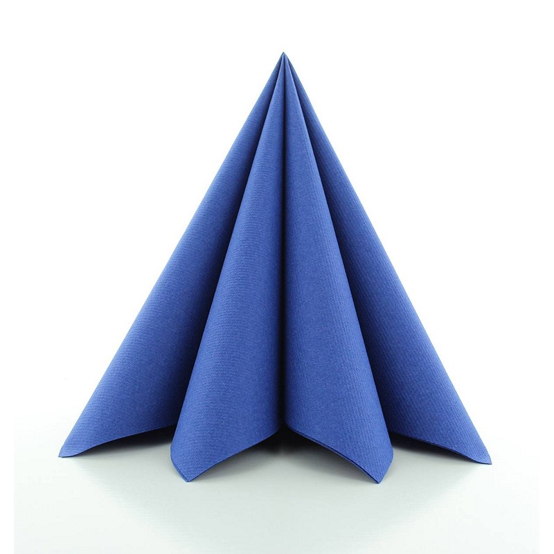 Luksus Servietter Royalblå - 12 stk (40 x 40 cm) | Blåt tema Servietter - Temashop