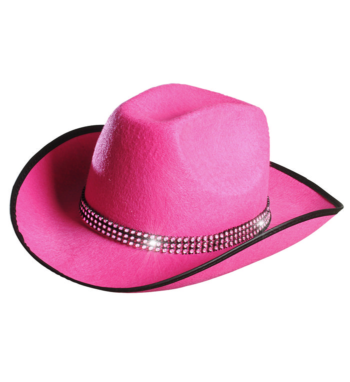 Lyserød cowboyhat | Det vilde vesten Hat / Hue / Hjelm - Hovedtilbehør - Temashop