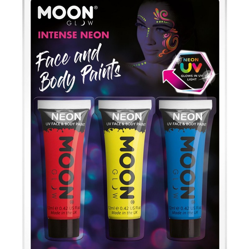 Neon UV Intense Ansigtsmalingssæt | UV / Neon Sminke / Makeup - Makeup & Negle - Temashop