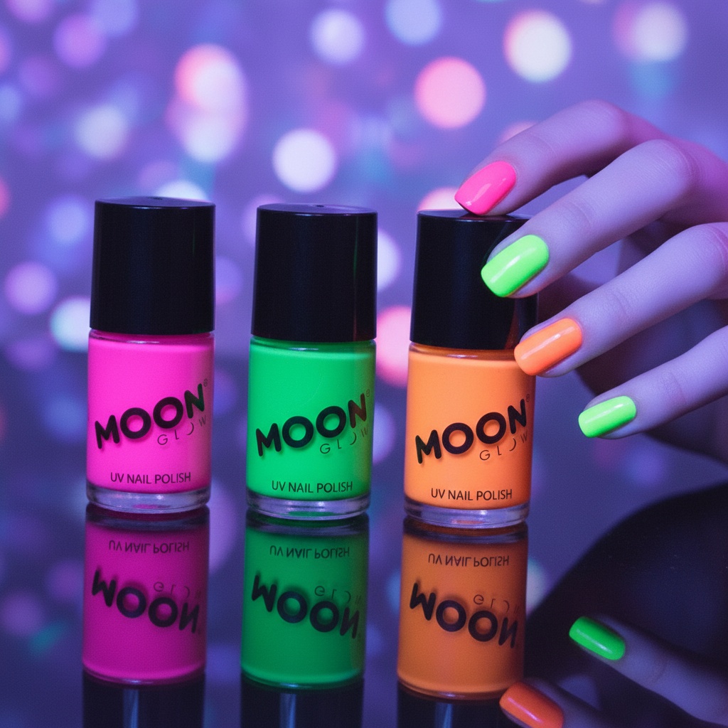 Neon UV Intense Neglelakssæt | UV / Neon Sminke / Makeup - Makeup & Negle - Temashop