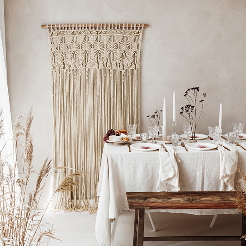 Macrame Backdrop - 1 stk (94,5 x 171 cm) - Temashop