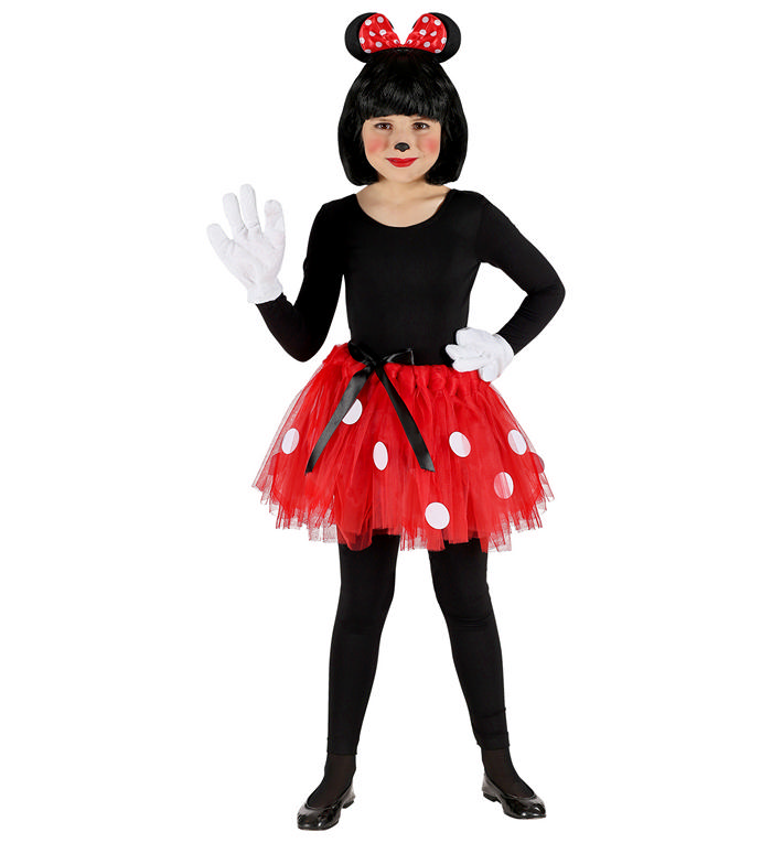 Magisk Mini Mus Børnekostume - Disney kostume til børn i størrelserne 110 | Minnie Mouse udklædning til børn - Temashop