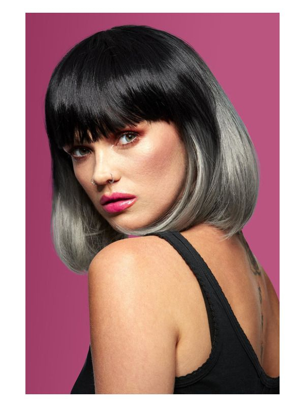 Manic Panic Alien Grey Ombre Glam Paryk | Gotisk Paryk - Hovedtilbehør - Temashop